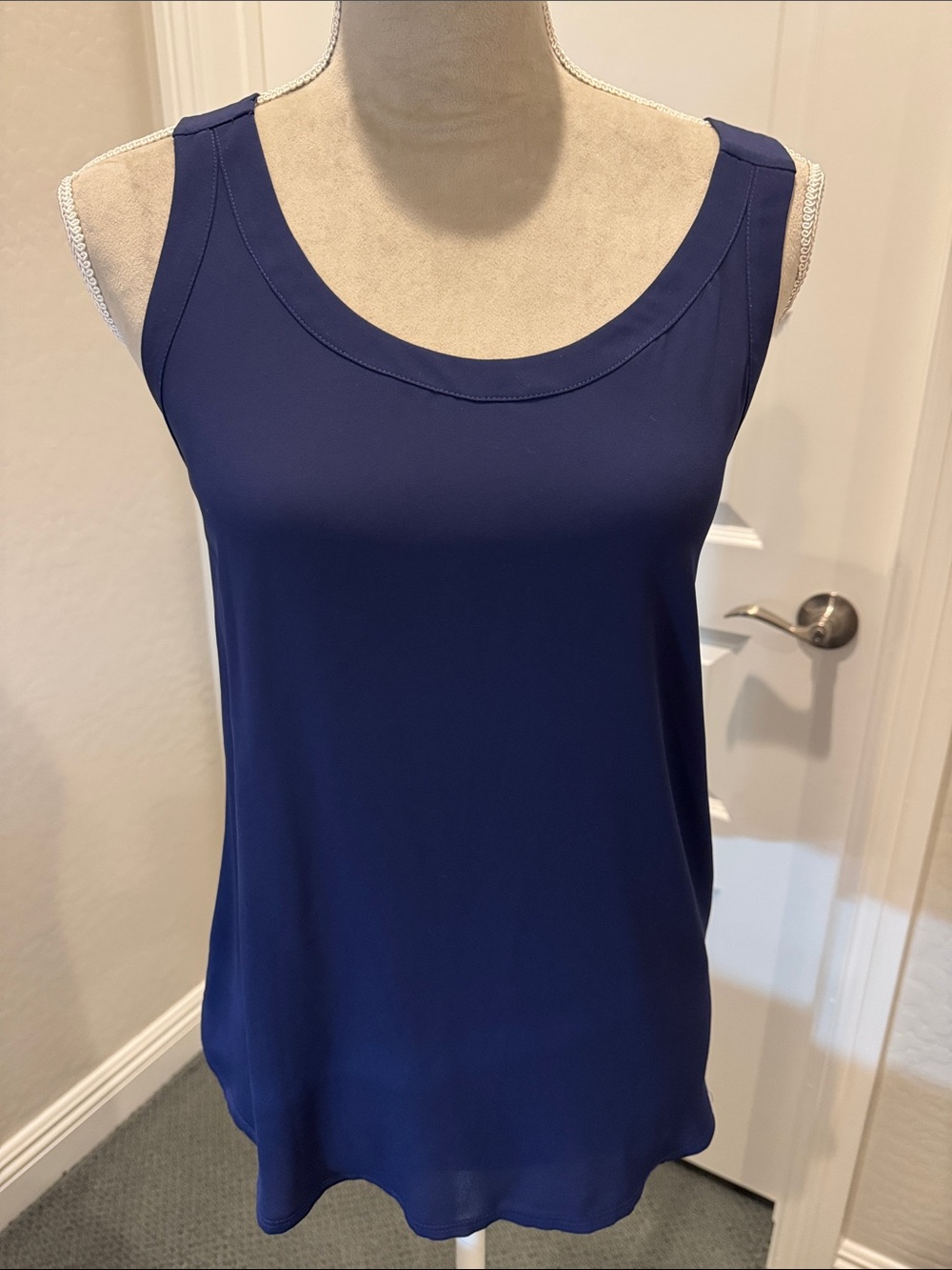 Express Navy Scoop Neck Tank Top